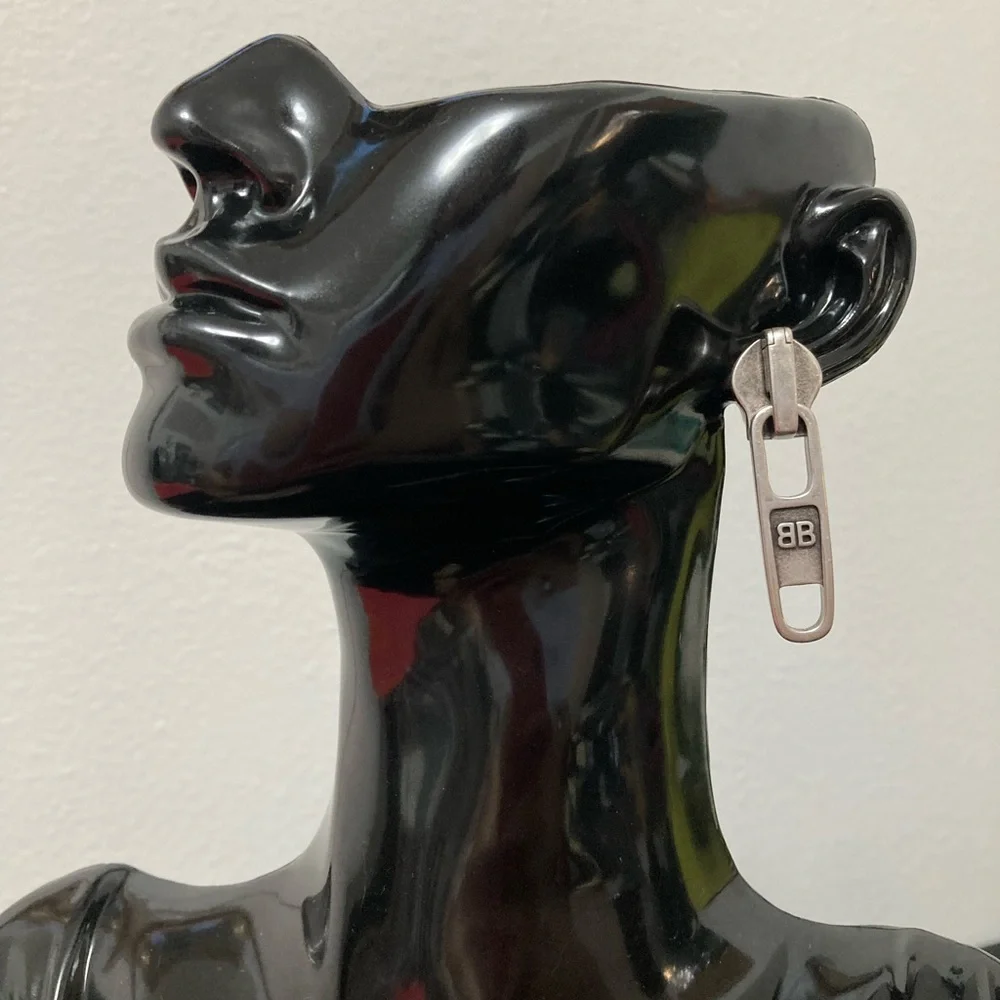 Balenciaga Silver Men's Earring - Picture 1 of 11